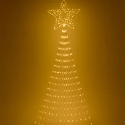 Magic Albero Stella Cometa, 5 m, gocce di luce led bianco caldo