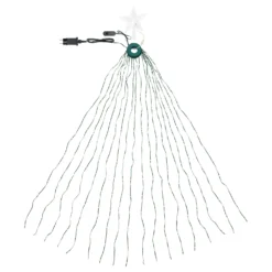 Mantello di luci con Stella per albero di Natale h. 195 cm, 440 gocce di luce RGB