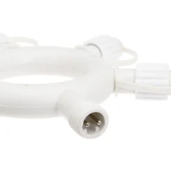 Multiconnettore circolare VINTAGE LED PRO, 5 uscite, bianco