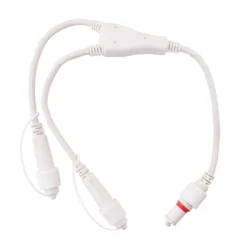Multiconnettore Connect ProLine 3p con cavo di terra, 2 uscite, cavo in gomma bianco