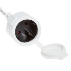 Multiconnettore PML, 2 uscite, con presa schuko, cavo bianco, IP67