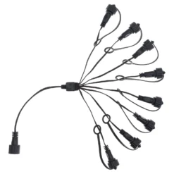 Multiconnettore Smart System, 8 uscite, cavo nero