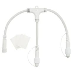 Multiconnettore VINTAGE LED PRO, 2 uscite, cavo bianco