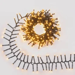 Nastro Pendente Connect+ 4 m, 400 led bianco caldo, cavo verde