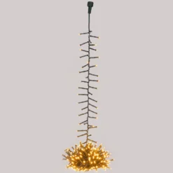 Nastro Pendente Connect+ 4 m, 400 led bianco caldo, cavo verde