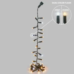 Nastro Pendente Connect ProLine 36V, 0,8 m, 40 maxiled bianco caldo, cavo verde