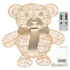 Orsetto Teddy Bear, h. 27 cm, led bianco caldo