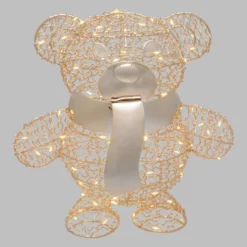 Orsetto Teddy Bear, h. 27 cm, led bianco caldo