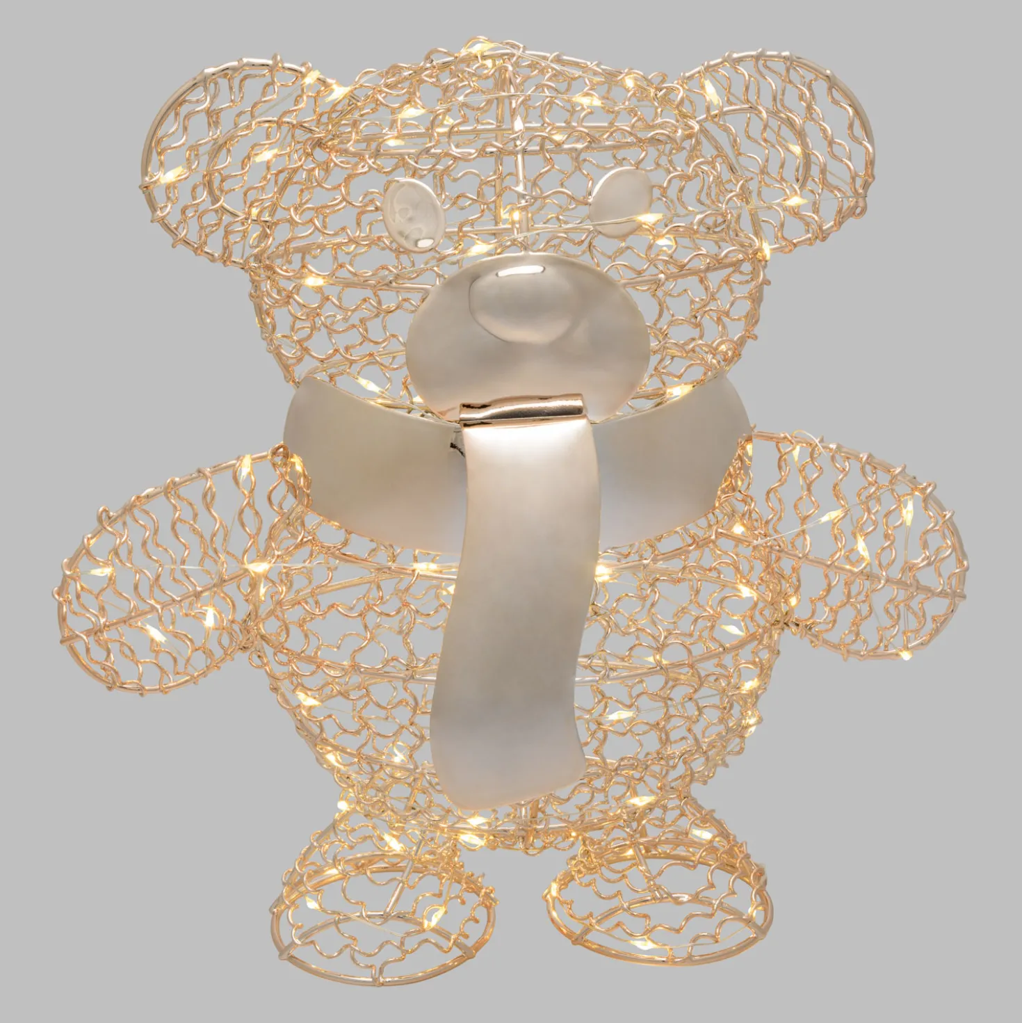 Orsetto Teddy Bear, h. 27 cm, led bianco caldo