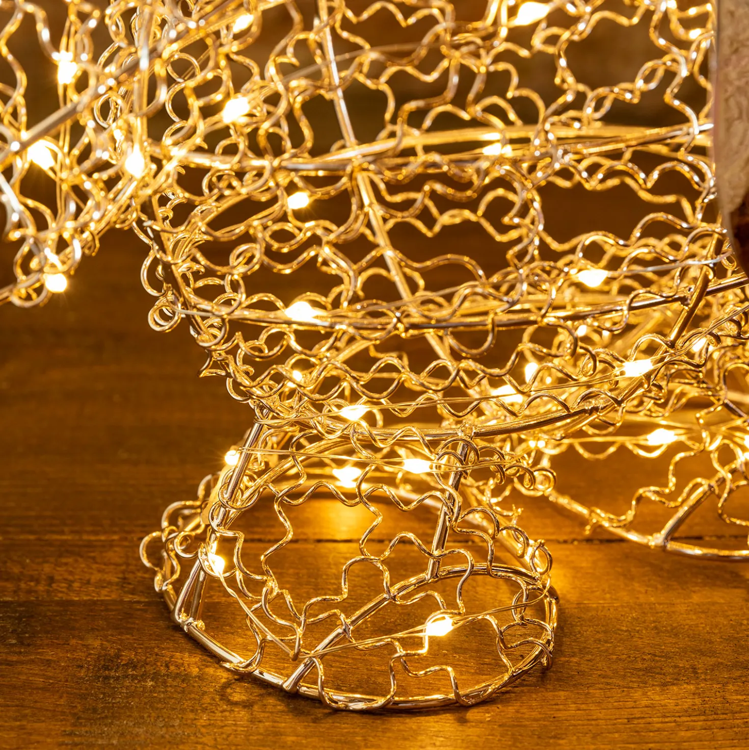 Orsetto Teddy Bear, h. 27 cm, led bianco caldo