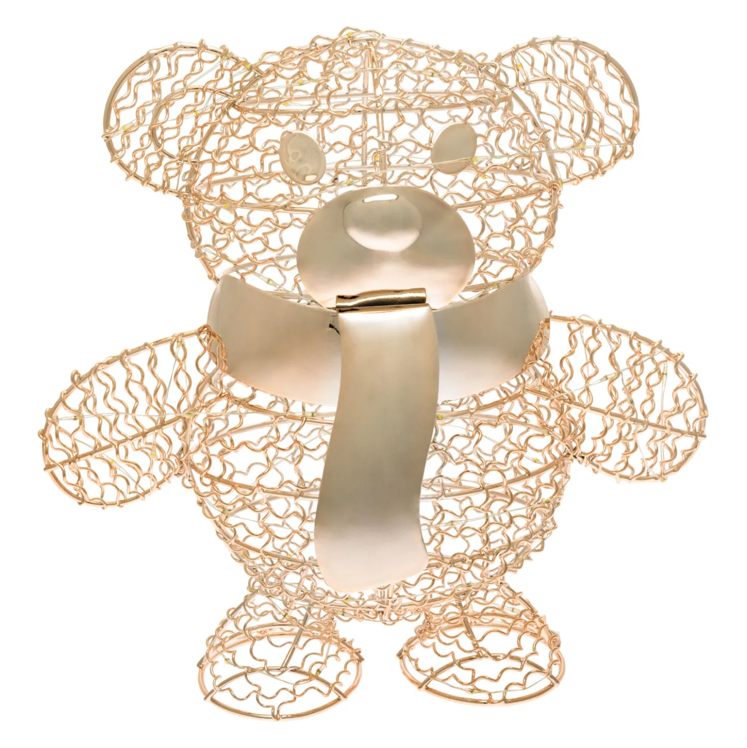 Orsetto Teddy Bear, h. 27 cm, led bianco caldo