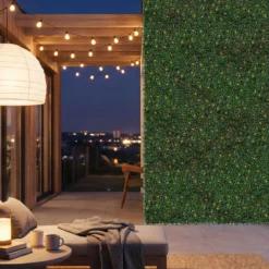 Pannello di Bosso artificiale verde scuro Green Wall Light, 16 maxiled Dual Color bianco caldo
