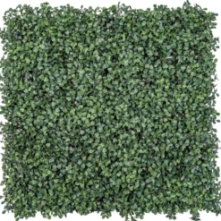 Pannello di Bosso artificiale verde scuro Green Wall Light, senza luci