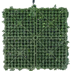Pannello di Bosso artificiale verde scuro Green Wall Light, senza luci