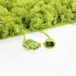 Pannello di Lichene artificiale verde acido Green Wall Light, 16 maxiled Dual Color bianco caldo