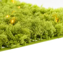 Pannello di Lichene artificiale verde acido Green Wall Light, 16 maxiled Dual Color bianco caldo