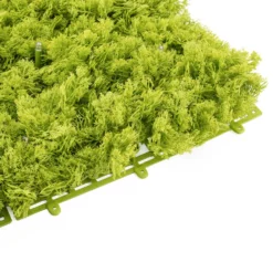 Pannello di Lichene artificiale verde acido Green Wall Light, 16 maxiled Dual Color bianco caldo