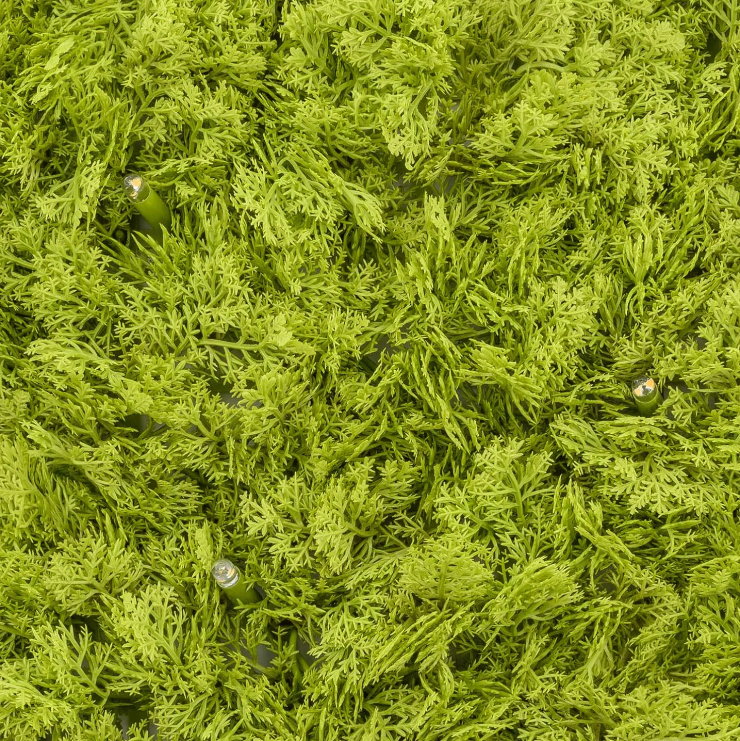 Pannello di Lichene artificiale verde acido Green Wall Light, 16 maxiled Dual Color bianco caldo