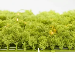 Pannello di Lichene artificiale verde acido Green Wall Light, 16 maxiled Dual Color bianco caldo