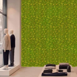 Pannello di Lichene artificiale verde acido Green Wall Light, 16 maxiled Dual Color bianco caldo