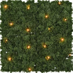 Pannello di Lichene artificiale verde bosco Green Wall Light, 16 maxiled Dual Color bianco caldo