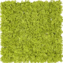 Pannello di Lichene artificiale verde acido Green Wall Light, senza luci