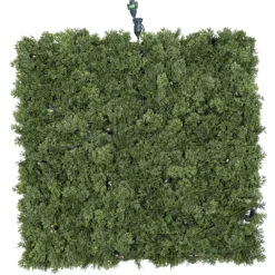 Pannello di Lichene artificiale verde bosco Green Wall Light, senza luci