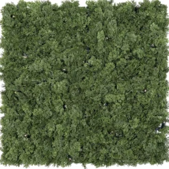 Pannello di Lichene artificiale verde bosco Green Wall Light, senza luci