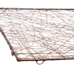 Pannello marrone 50 cm, microled bianco caldo