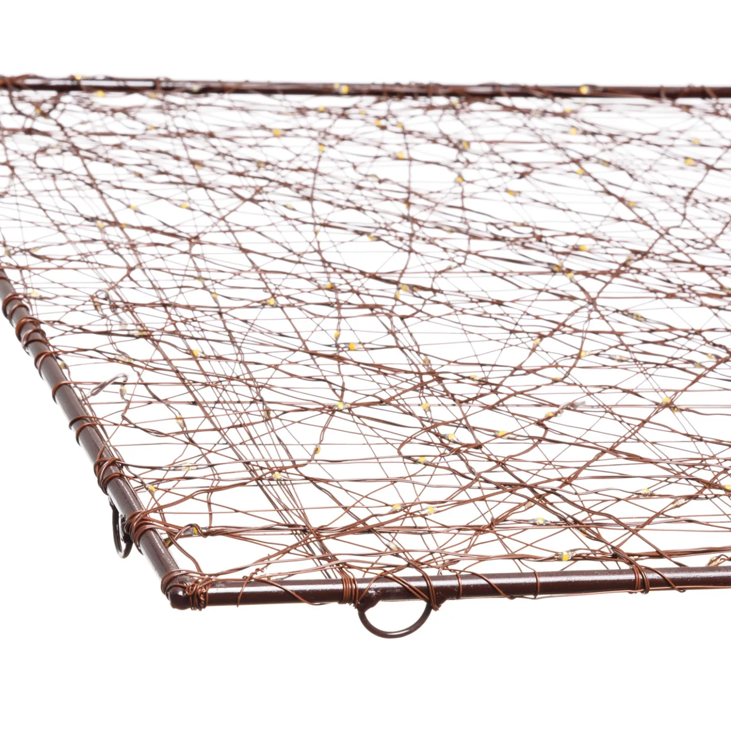 Pannello marrone 50 cm, microled bianco caldo