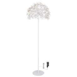 Piantana Ramo sfera RICCO bianco, h 155 cm, 912 microled bianco caldo, uso interno