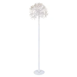 Piantana Ramo sfera RICCO bianco, h 115 cm, 384 microled bianco caldo, uso interno