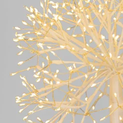 Piantana Ramo sfera RICCO bianco, h 115 cm, 384 microled bianco caldo, uso interno