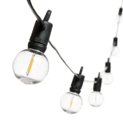 Prolunga Catena Party light 4 m, 10 lampadine trasparenti Ø 40 mm, led bianco caldo