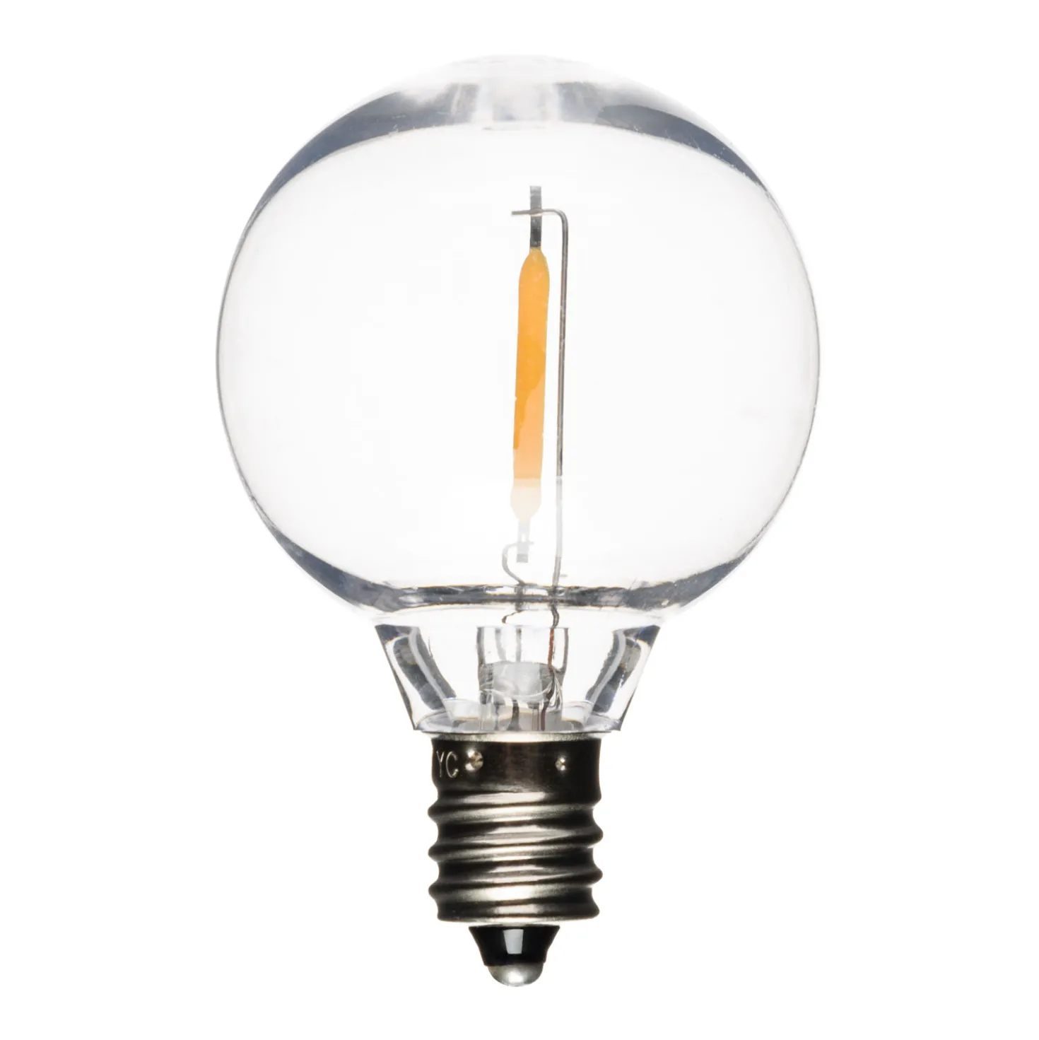 Prolunga Catena Party light 4 m, 10 lampadine trasparenti Ø 40 mm, led bianco caldo