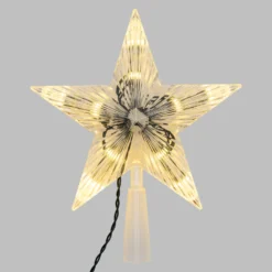 Puntale per albero, h. 21 cm, led bianco caldo