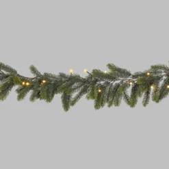 Ramo Alpino in finto pino a batteria 2,7 m, 100 led integrati bianco caldo