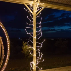 Ramo bianco 3 m, led bianco caldo