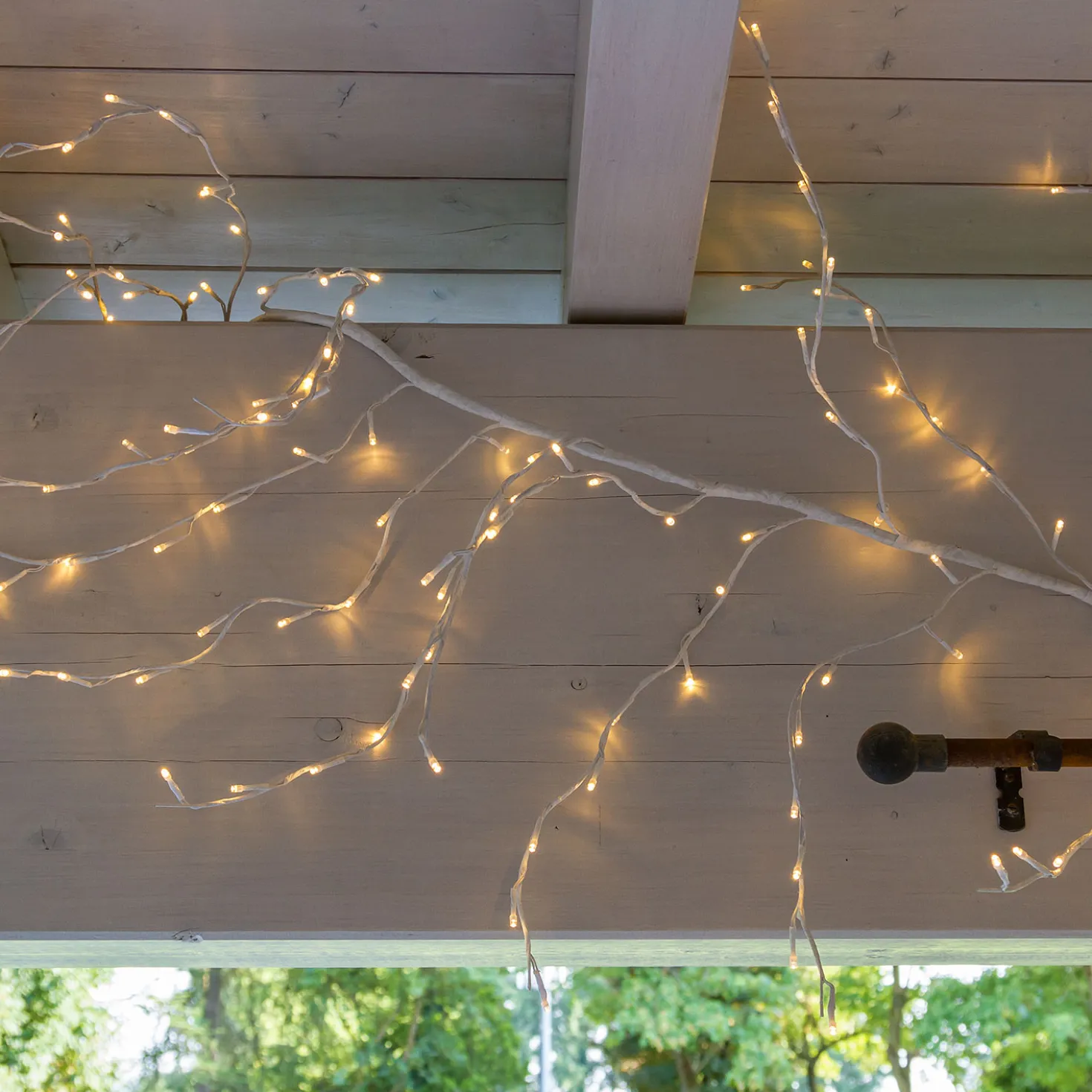 Ramo bianco 3 m, led bianco caldo