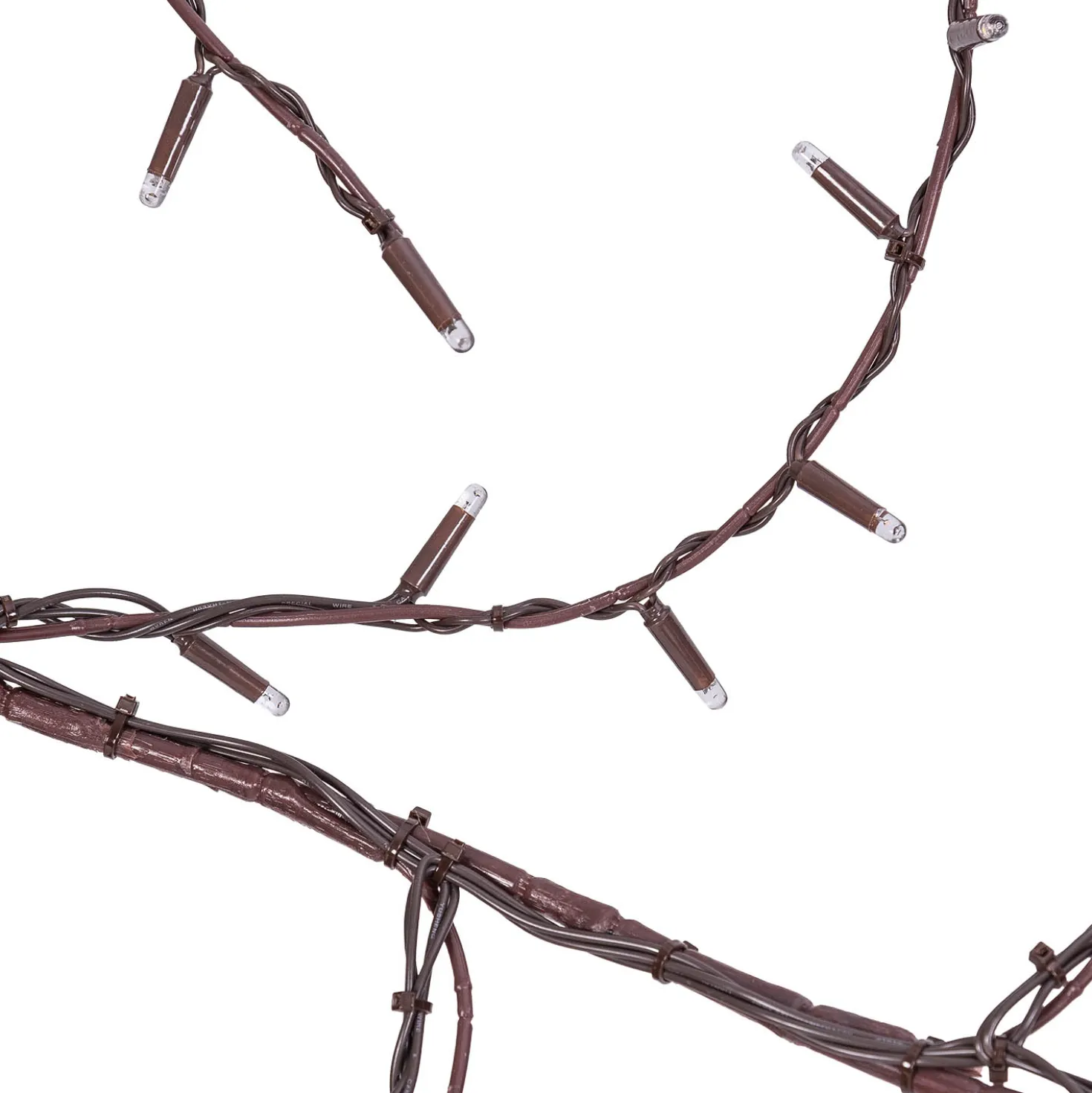 Ramo marrone 2 m, 105 maxiled bianco caldo, prolungabile