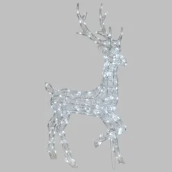 Renna a batteria, h. 105 cm, led bianco freddo