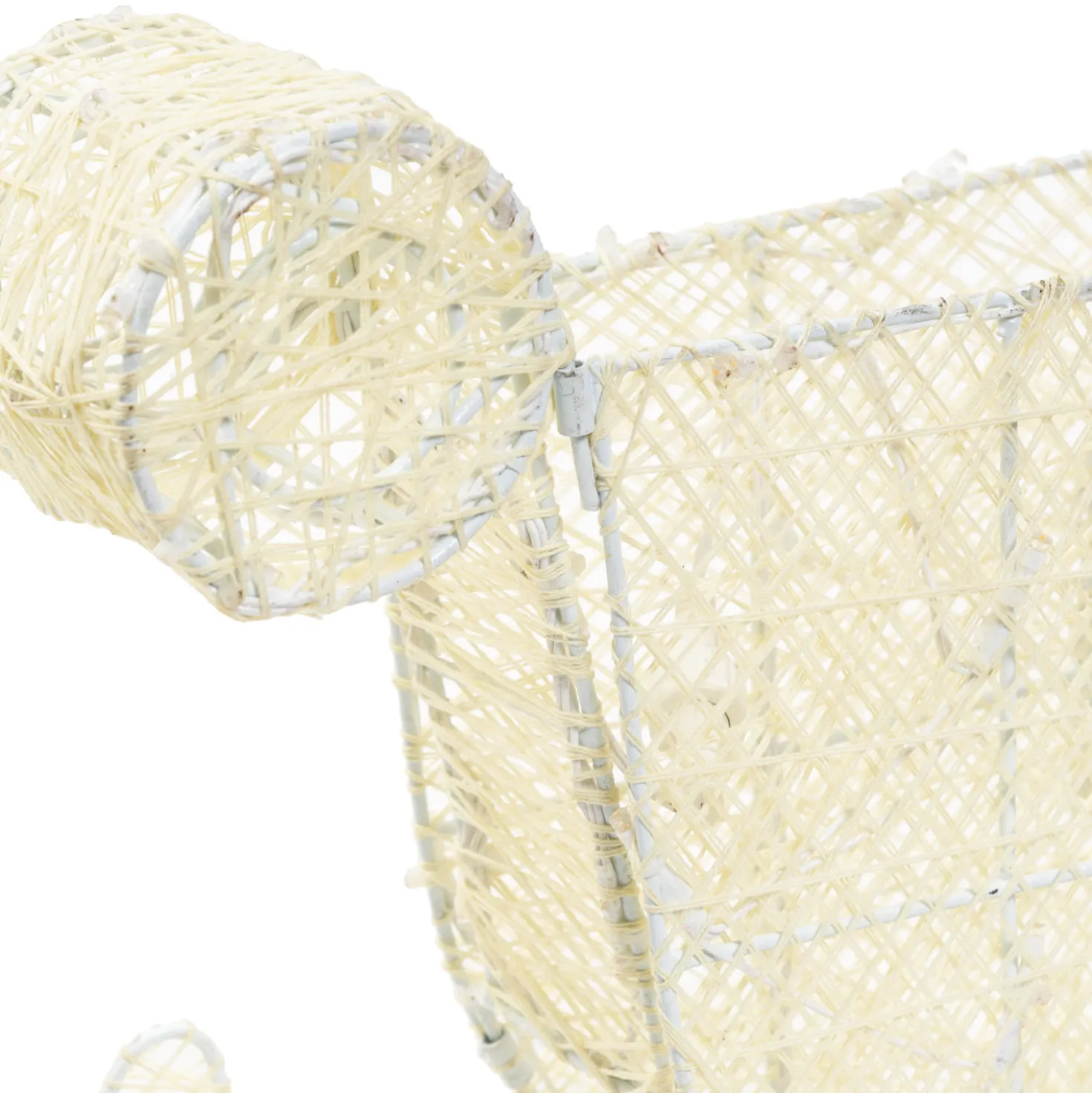 Renna con slitta 3D Light Cream & Brown h 60 cm, 160 led bianco extra caldo