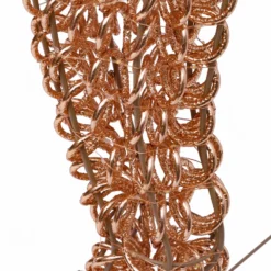 Renna 3D Rose Gold, filo a spirale, h 200 cm, 2400 microled bianco caldo