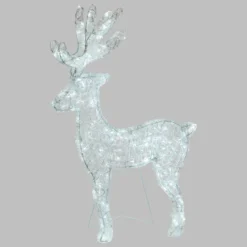 Renna Thin 3D, h 85 cm, led bianco freddo