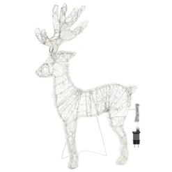 Renna Thin 3D, h 85 cm, led bianco freddo