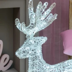 Renna Thin 3D, h 85 cm, led bianco freddo