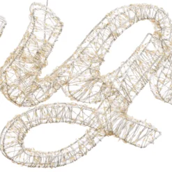 Scritta Auguri 3D, 150 x h 49 cm, 4000 microled bianco caldo e freddo, uso esterno