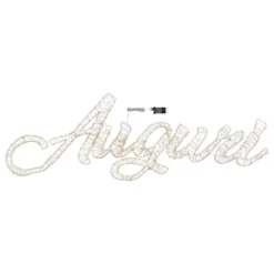 Scritta Auguri 3D, 150 x h 49 cm, 4000 microled bianco caldo e freddo, uso esterno
