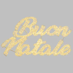 Scritta Buon Natale 3D, 135 x h 75 cm, 6500 microled bianco caldo e freddo, uso esterno