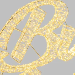 Scritta Buon Natale 3D, 135 x h 75 cm, 6500 microled bianco caldo e freddo, uso esterno